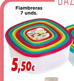 Proxi Fiambreras 7 unds oferta