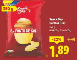 Lidl SNACK DAY Patatas lisas oferta