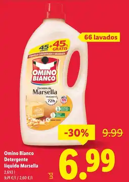 Lidl Omino Bianco Detergente líquido Marsella oferta