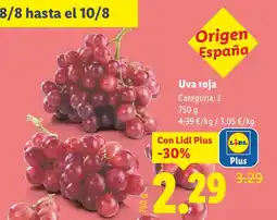 Lidl Uva roja oferta