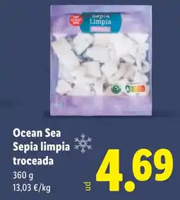 Lidl Ocean Sea Sepia limpia troceada oferta