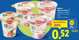Lidl MILBONA Yogur con frutas oferta