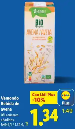 Lidl VEMONDO Bebida de avena oferta