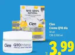 Lidl CIEN Crema Q10 día oferta
