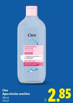 Lidl CIEN Agua micelar sensitive oferta