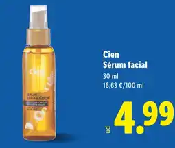 Lidl CIEN Sérum facial oferta
