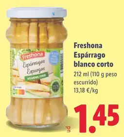 Lidl FRESHONA Espárrago blanco corto oferta