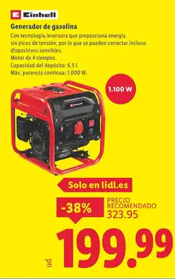 Lidl EINHELL Generador de gasolina oferta