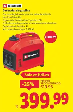 Lidl EINHELL Generador de gasolina oferta