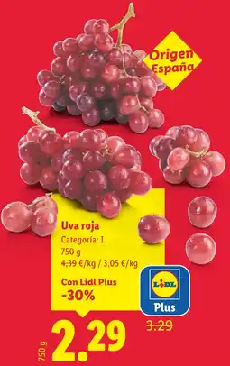 Lidl Uva roja oferta