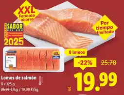 Lidl Lomos de salmón oferta
