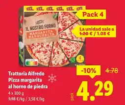 Lidl Trattoria Alfredo Pizza margarita oferta