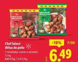Lidl Chef Select Alitas de pollo oferta