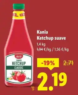 Lidl KANIA Ketchup suave oferta