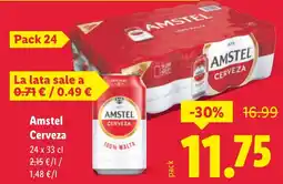 Lidl AMSTEL Cerveza oferta
