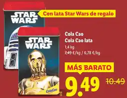 Lidl COLA CAO lata oferta