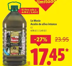 Lidl LA MASIA Aceite de oliva intenso oferta