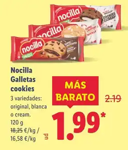 Lidl NOCILLA Galletas cookies oferta