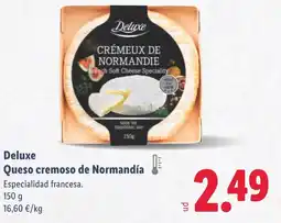 Lidl DELUXE Queso cremoso de Normandía oferta