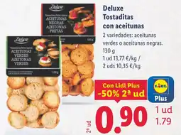 Lidl DELUXE Tostaditas con aceitunas oferta