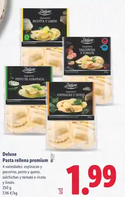 Lidl DELUXE Pasta rellena premium oferta