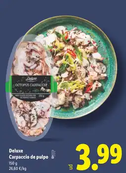 Lidl DELUXE Carpaccio de pulpo oferta