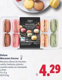 Lidl DELUXE Macarons frescos oferta