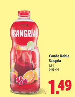 Lidl SANGRIA Conde Noble oferta