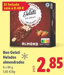 Lidl BON GELATI Helados almendrados oferta