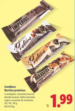 Lidl IRONMAXX Barritas proteicas oferta