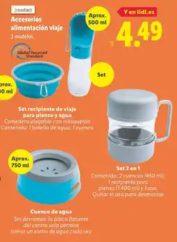 Lidl ZOOFARI Accesorios alimentación viaje oferta