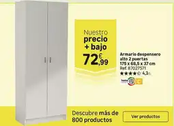 Leroy Merlin Home - armario despensero alto 2 puertas 175 x 68,5 x 37 cm oferta