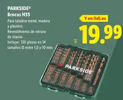 Lidl PARKSIDE Brocas HSS oferta