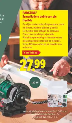 Lidl PARKSIDE Esmeriladora doble con eje flexible oferta