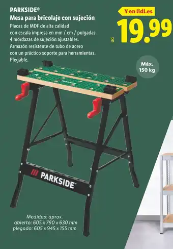 Lidl PARKSIDE Mesa para bricolaje con sujeción oferta