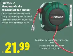 Lidl PARKSIDE Manguera de aire comprimido con tambor oferta