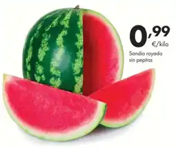 Supermercados Lupa Sandía rayada sin pepitas oferta