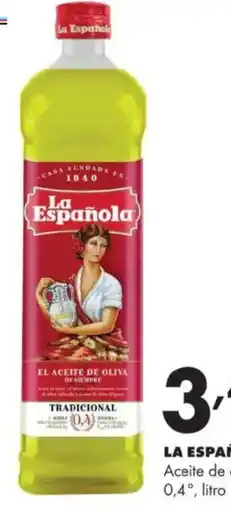 Supermercados Lupa LA ESPAÑOLA Aceite de oliva 0,4° oferta