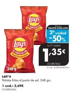 Supermercados Lupa LAY'S Patatas fritas al punto de sal oferta
