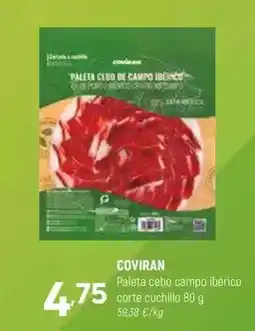 Coviran Coviran - paleta cebo campo iberico corte cuchillo oferta