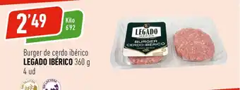 Supermercados Deza LEGADO IBÉRICO Burger de cerdo ibérico oferta