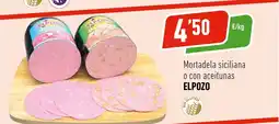 Supermercados Deza ELPOZO Mortadela siciliana o con aceitunas oferta