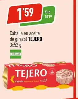 Supermercados Deza TEJERO Caballa en aceite de girasol oferta