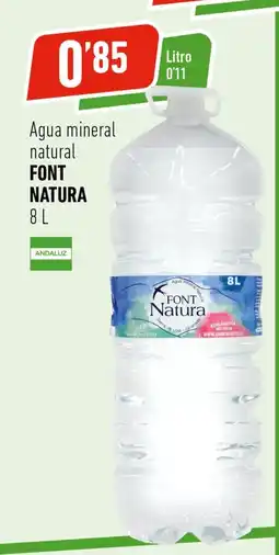 Supermercados Deza FONT NATURA Agua mineral natural oferta