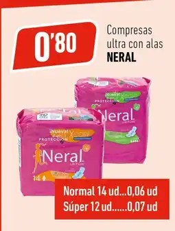 Supermercados Deza NERAL Compresas ultra con alas oferta