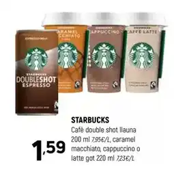 Coviran Starbucks - café double shot llauna oferta