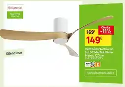 Leroy Merlin Blanco - ventilador techo con luz dc mantra nemo oferta