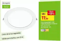 Leroy Merlin Redondo - coco downlight led redonda blanco 3,100 lm oferta