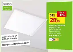 Leroy Merlin Ideal - panel led cuadrado oferta