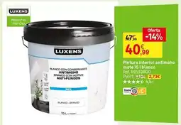 Leroy Merlin Luxens - pintura interior antimoho mate 15 blanco oferta
